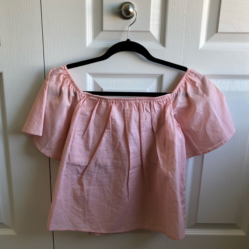 Express Off the Shoulder Crop Top